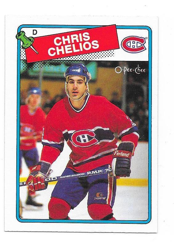 1988-89 OPC #49 Chris Chelios Montreal Canadiens