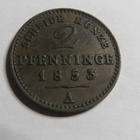 Preussi 2 pfennig 1853 A - pikkukuva 1