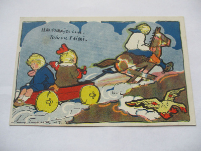 Tuhka Hauskaa Joulua np 1923
