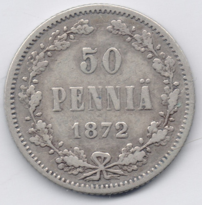 1872 50 penniä tyyppi 2 kl4