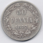 1872 50 penniä tyyppi 2 kl4 - pikkukuva 1