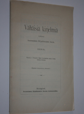 Nanna v. Fieandt : Kaksi konsonanttia sanan alussa suomen...