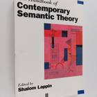 Shalom Lappin : The handbook of contemporary semantic theory - pikkukuva 1