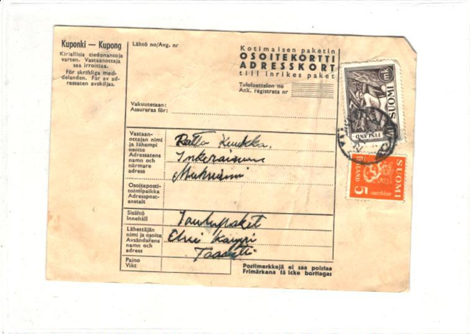 OSOITEKORTTI TAAVETTI