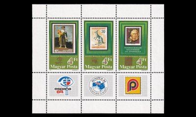 Unkari 3670-2BL171 ** Postimerkkinäyttely ESPAÑA '84 (1984