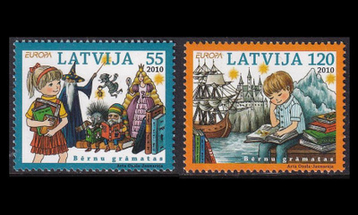 Latvia 783-4 ** Europa lastenkirjat (2010)