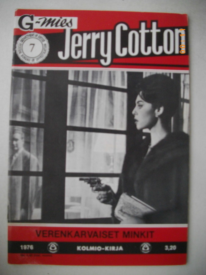 Jerry Cotton 7/1976: Verenkarvaiset minkit  (21.5)