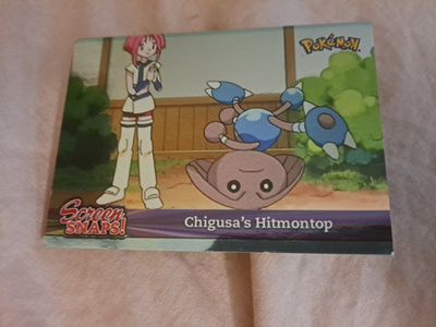 Screen Snaps! 09 Pokémon Blue Topps Holo card