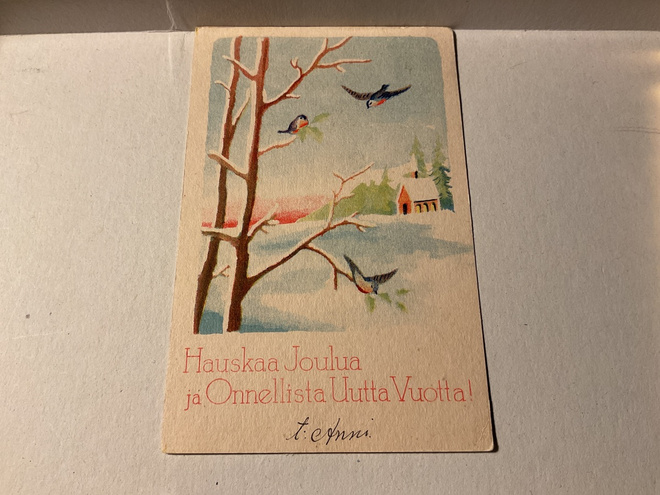 Postikortti Hyvää joulua 1930-luku