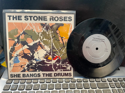 THE STONE ROSES - She Bangs The Drums 7” single (original UK