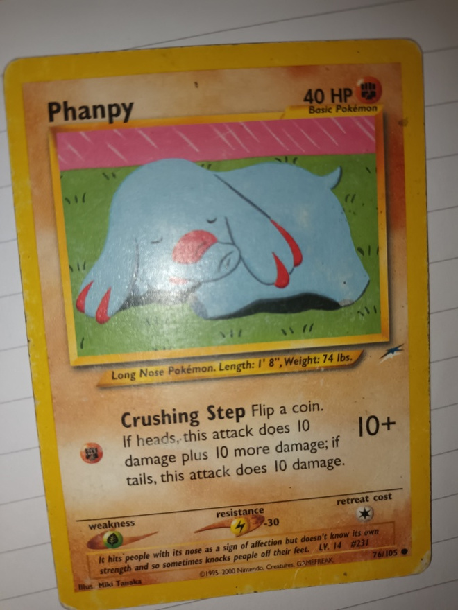 Phanpy #76 Pokemon Neo Destiny card