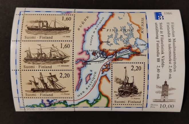 1986 blokki BL2 - FINLANDIA 88 **