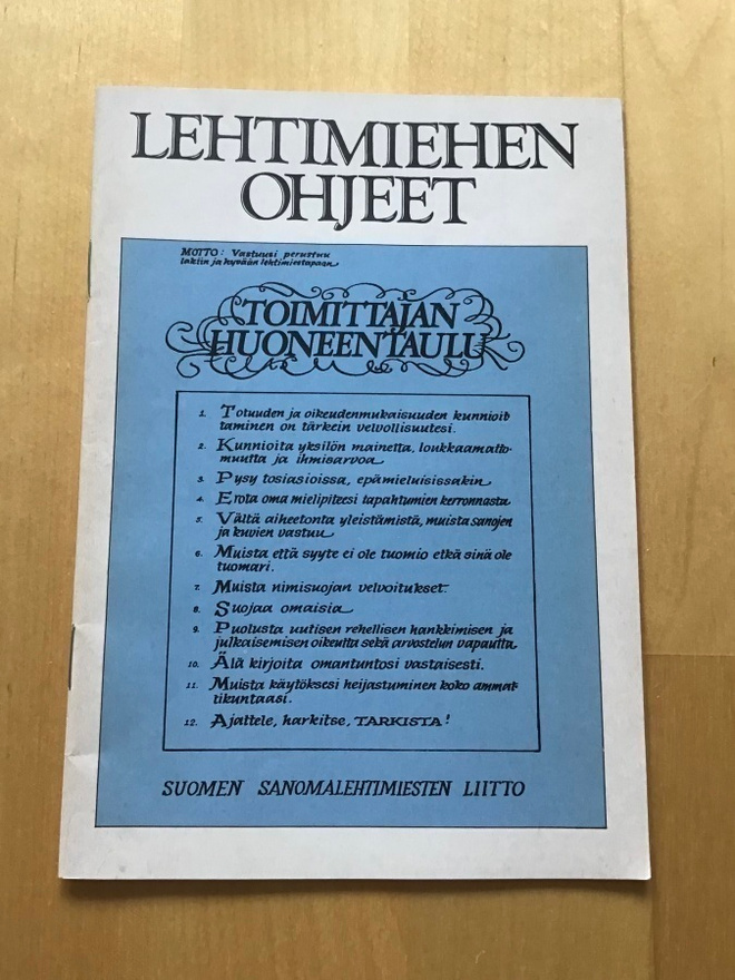 Lehtimiehen ohjeet ( 1983 ) Toim. Timo Vuortama