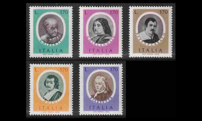 Italia 1549-53 ** Taiteilijoiden muotokuvia (1976)