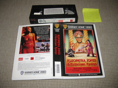 Kleopatra Jones & Kultainen Kasino-VHS (Warner Home Video)