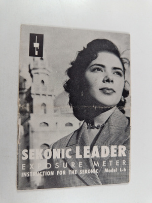 Sekonic Leader Exposure Meter : Instruction for the Sekon...