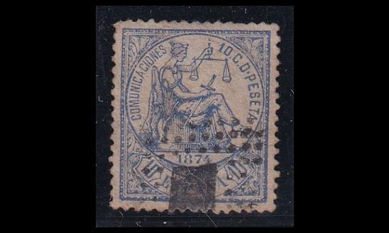 Espanja 137 o Allegoria 10 C (1874)