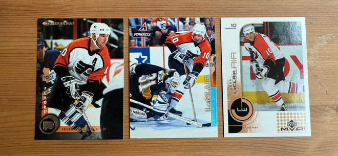John Leclair - Philadelphia Flyers - 3 erilaista (#2)