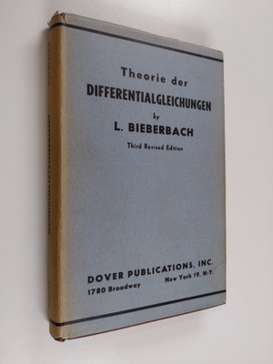 Ludwig Bieberbach : Theorie der differentialgleichungen :...