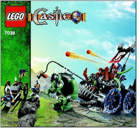 Lego Ohjekirja 7038 Troll Assault Wagon ( Castle )
