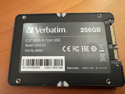 Verbatim 2.5" SATA III SSD 256GB