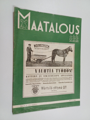 Maatalous N:o 8-9/1940 : elo-syyskuu