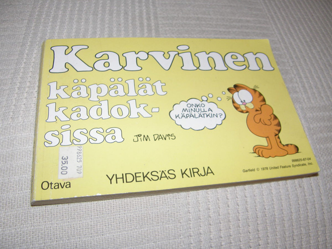 Jim Davis Karvinen Käpälät kadoksissa Yhdeksäs kirja