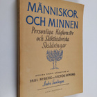 Människör och minnen , Andra Samlingen - pikkukuva 1