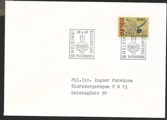 Helsinki - CEA XXI yleiskokous 30.6.1969