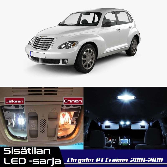 Chrysler PT Cruiser Sisätilan LED-sarja 13-osain