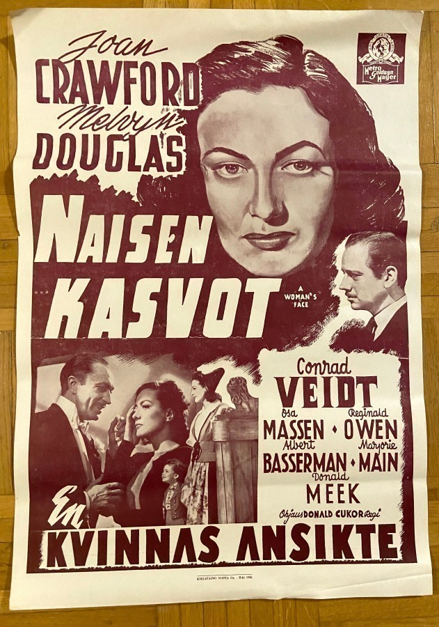 Vanha elokuvajuliste: Naisen kasvot
