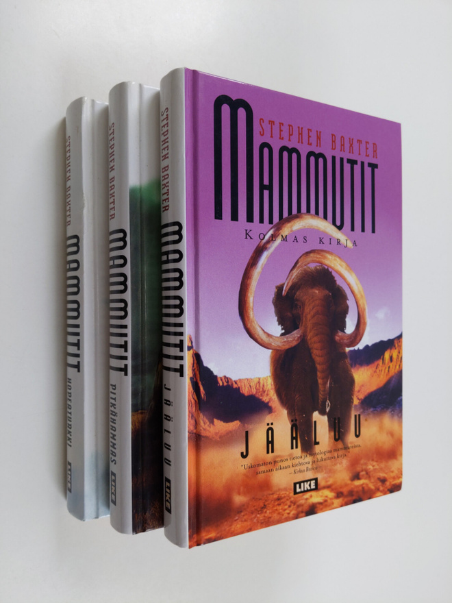 Stephen Baxter : Mammutit 1-3 : Hopeaturkki ; Pitkähammas...