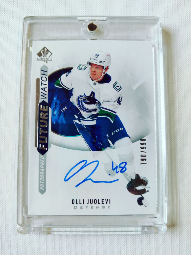 Olli Juolevi - 20-21 SP Autographed Future Watch /999