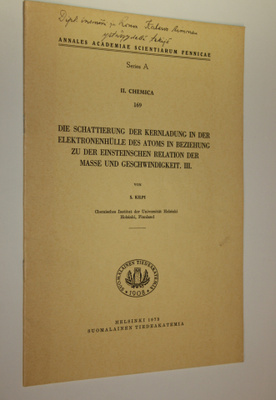S. Kilpi : Die Schattierung der Kernladung in der Elektro...