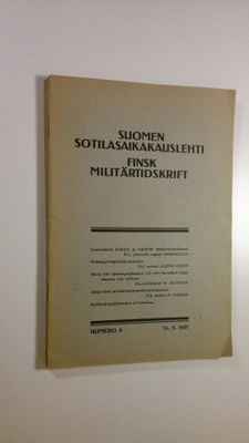 Suomen sotilasaikakauslehti 9-12 (1921)