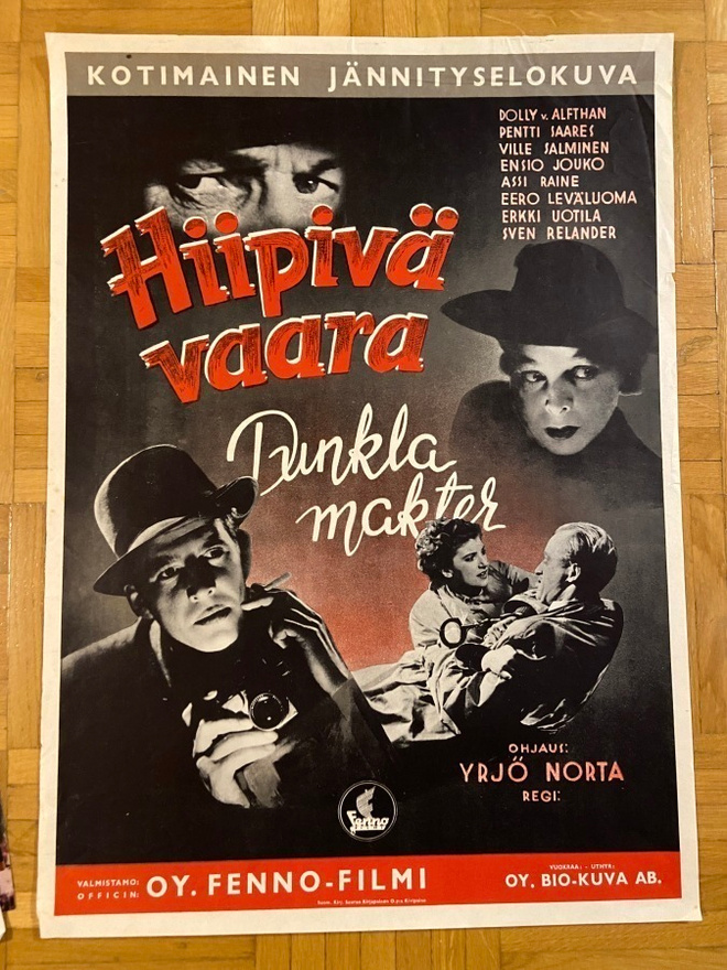 Vanha elokuvajuliste: Hiipivä vaara