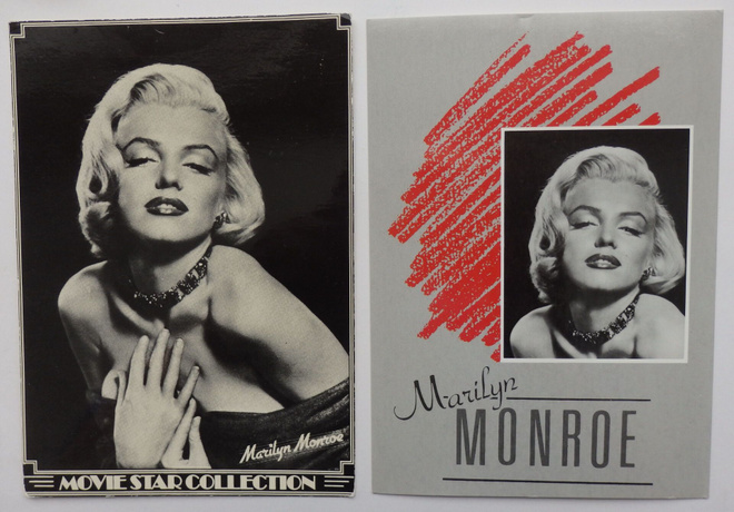 2 kpl Postikortteja filmitähti Marilyn Monroe