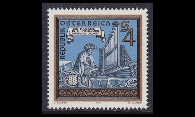 Itävalta 1899 ** Säveltäjä Paul Hofhaymer (1987)