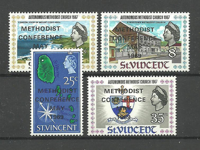 SAINT VINCENT Karibia pieni erä postituoreita 1969 **