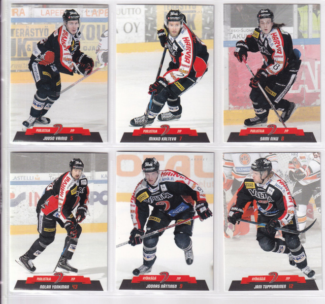 2017-18 Cardset Series 1 JYP Team Set 12 korttia (49-60)