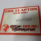 ERIC CLAPTON TOUR 2001 VIP PASSI - pikkukuva 1