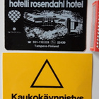 Vanhat tarrat 2 kpl, Hotelli Rosendahl ja kaukokäynnistys - pikkukuva 1