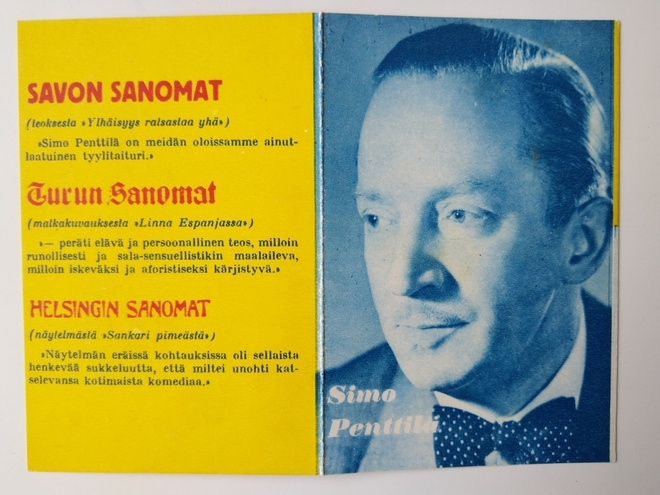 Mainoskirjanmerkki Simo Penttilä Otava