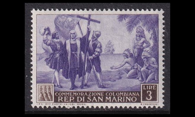 San Marino 466 ** Kolumbus 3 L (1952)