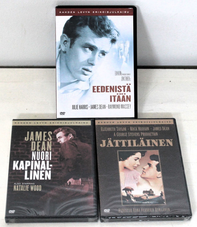 James Dean  - elokuvat (6 DVD) suomijulkaisut UUSI, uudenver
