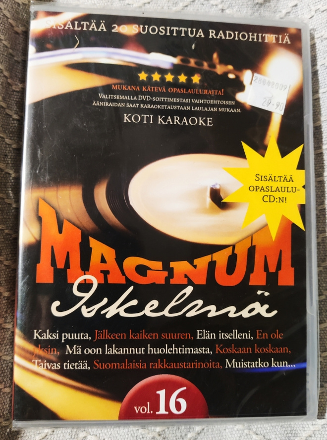 MAGNUM ISKELMÄ VOL 16  *KARAOKE - DVD* *UUSI MUOVISSA!*
