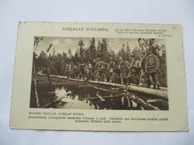 AKS Karjalan POULESTA Marssi päälle  - n 1923