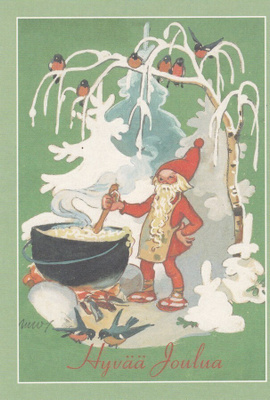 MARTTA WENDELIN - TONTTU KEITTÄÄ PUUROA