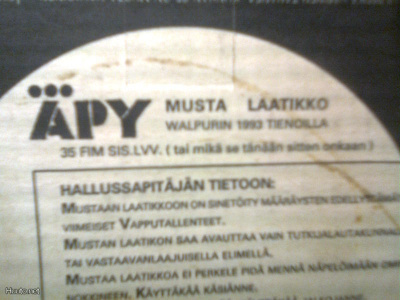 ÄPY TEEKKAREIDEN VAPPUJULKAISU (1993)