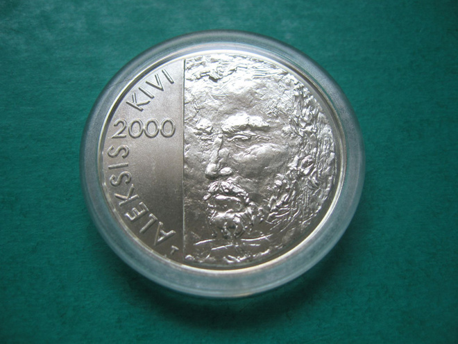 100 mk hopea juhlaraha Aleksis Kivi - 2000